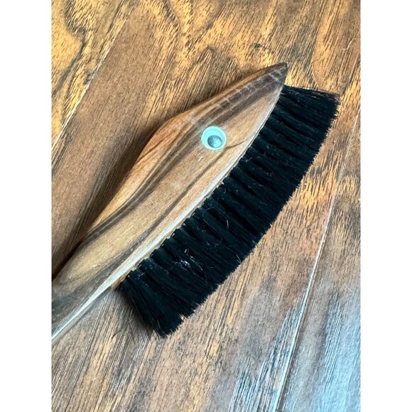 Vintage 1940s Handcrafted Wooden Fish Shoe Horn clothes Brush Black Bristles - Picture 4 of 5